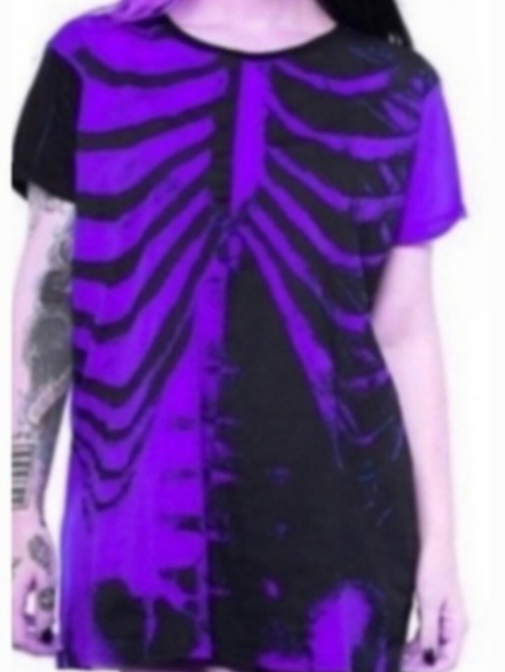 Iron Fist Bad to Bone Bodycon Dress Goth Grunge Horror Halloween